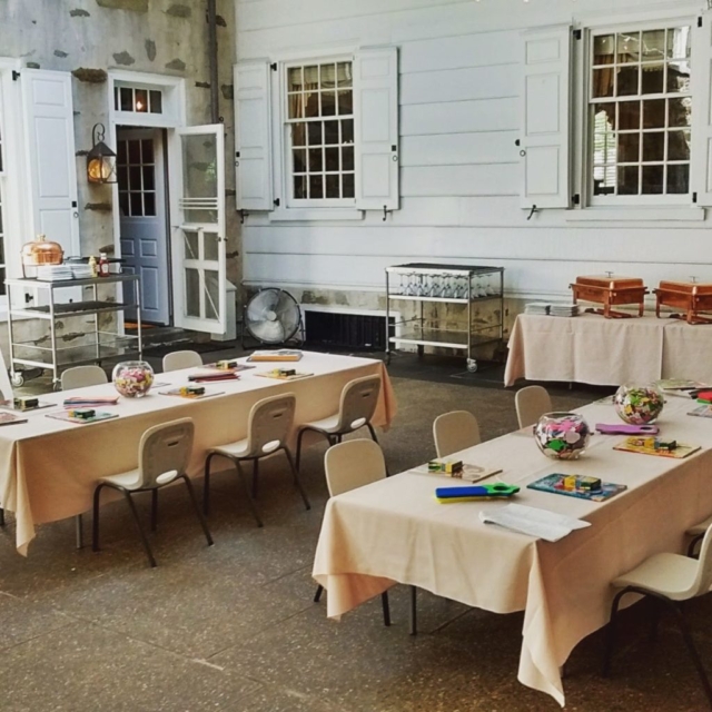 tables prepared for a special event